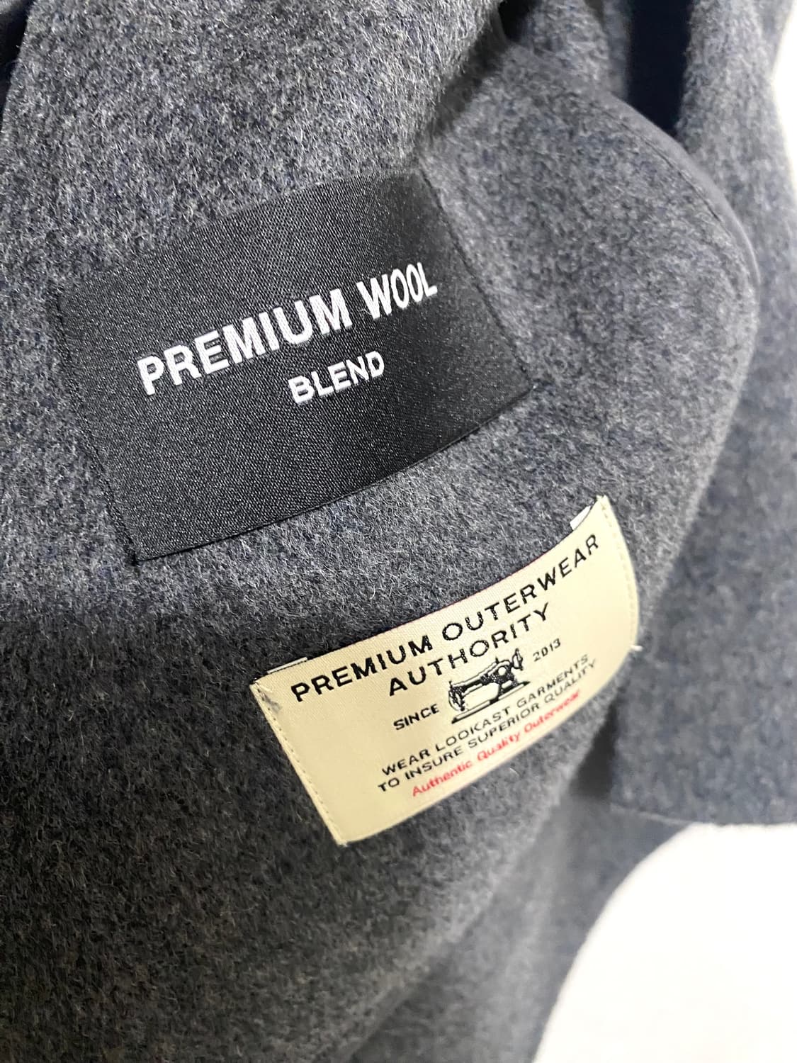 룩캐스트 리앤 울 핸드메이드 하프 코트25FW  상품이미지8