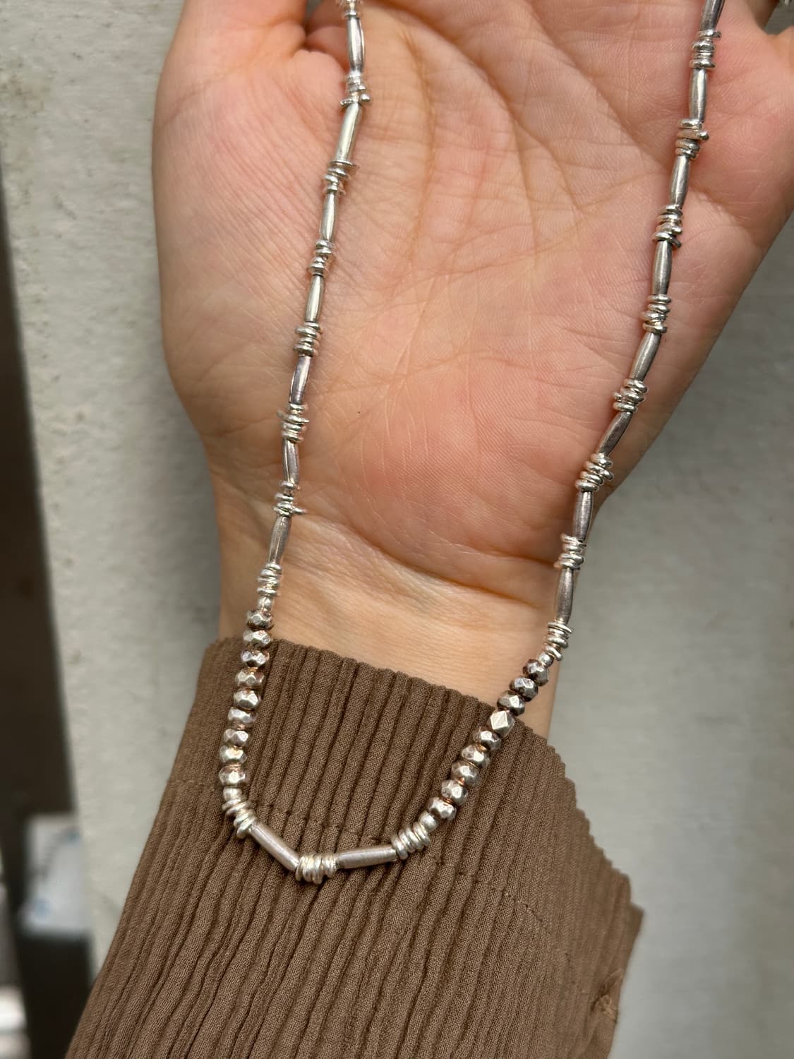 (Only 1)Karen Silver Handcrafted Irregul 상품이미지2