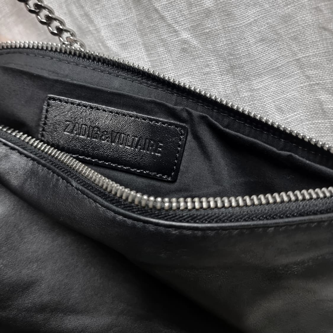 쟈딕앤볼테르 시그니처 가죽 체인백 숄더백 락 새들백 클러치백 /상태좋음 상품이미지7