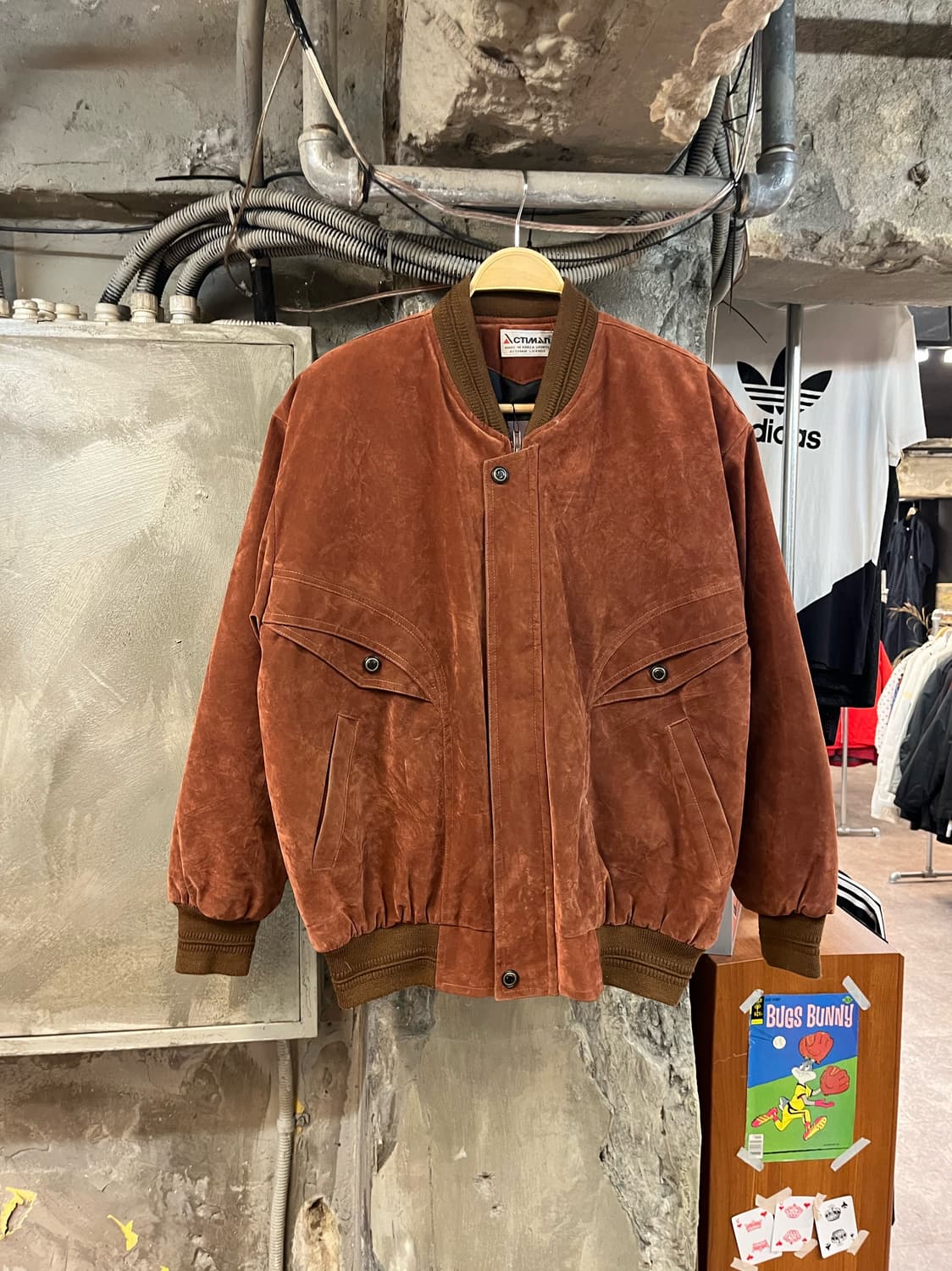 빈티지 스웨이드 자켓 오렌지브라운  #csz2096 상품이미지1