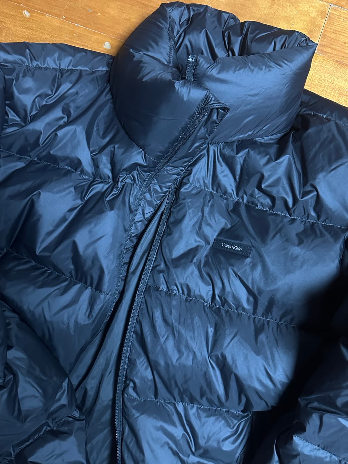 캘빈 남성 다운 숏패딩 점퍼 블랙 4LD529G 상품이미지5