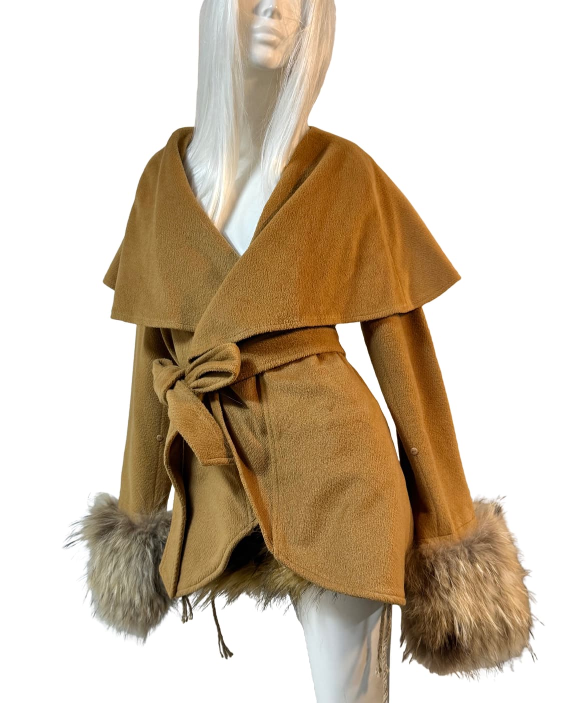 Cecil mc bee 갸루맛 라쿤 퍼 코트 상품이미지1