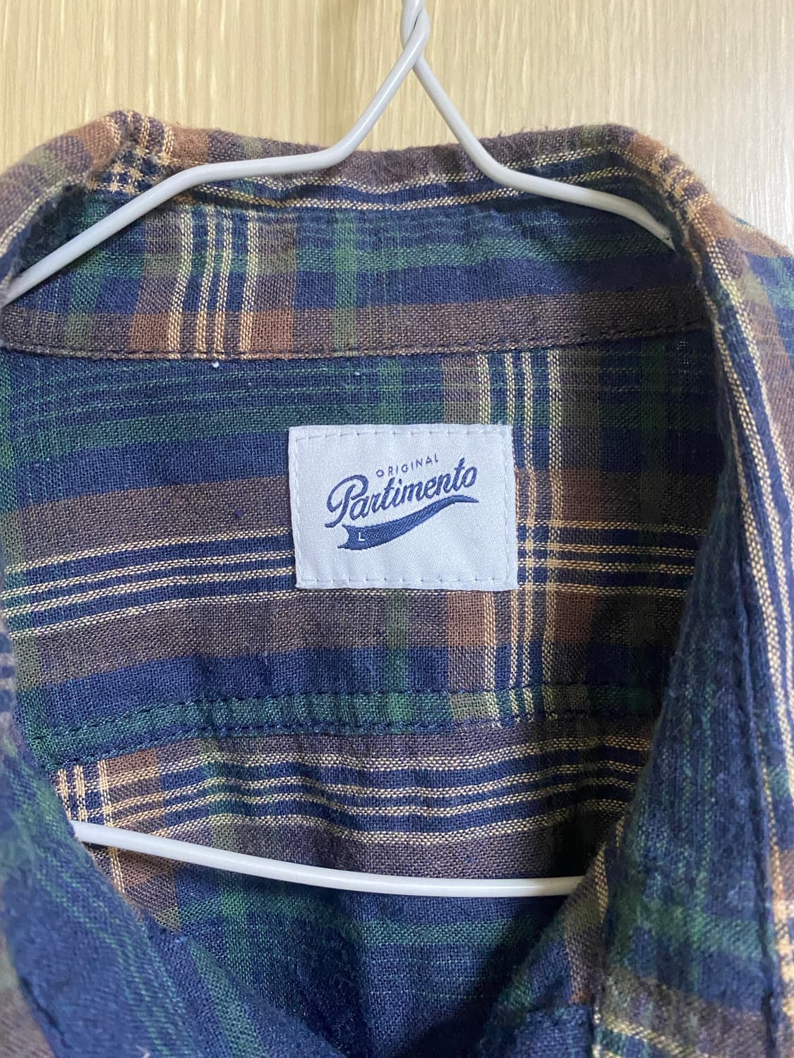 PARTIMENTO 파르티멘토 체크 반팔 M사이즈 상품이미지2