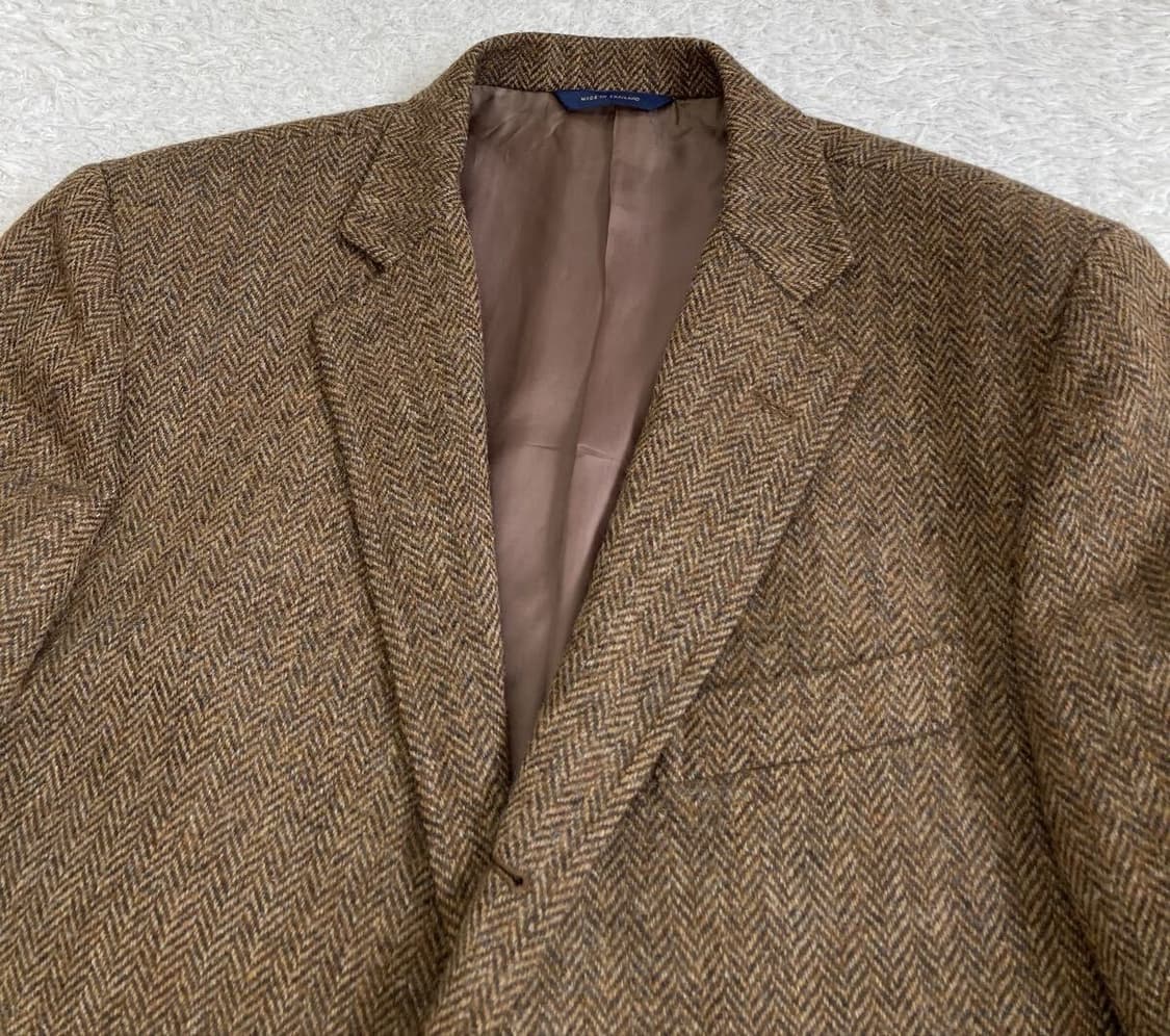 브룩스브라더스 브라운 헤링본 트위드 자켓 상품이미지3