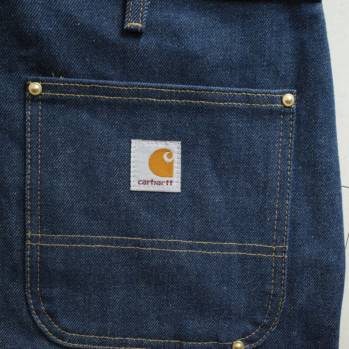 데드스탁 새상품 칼하트 B07 더블니 데님 워크팬츠 36x30 상품이미지9