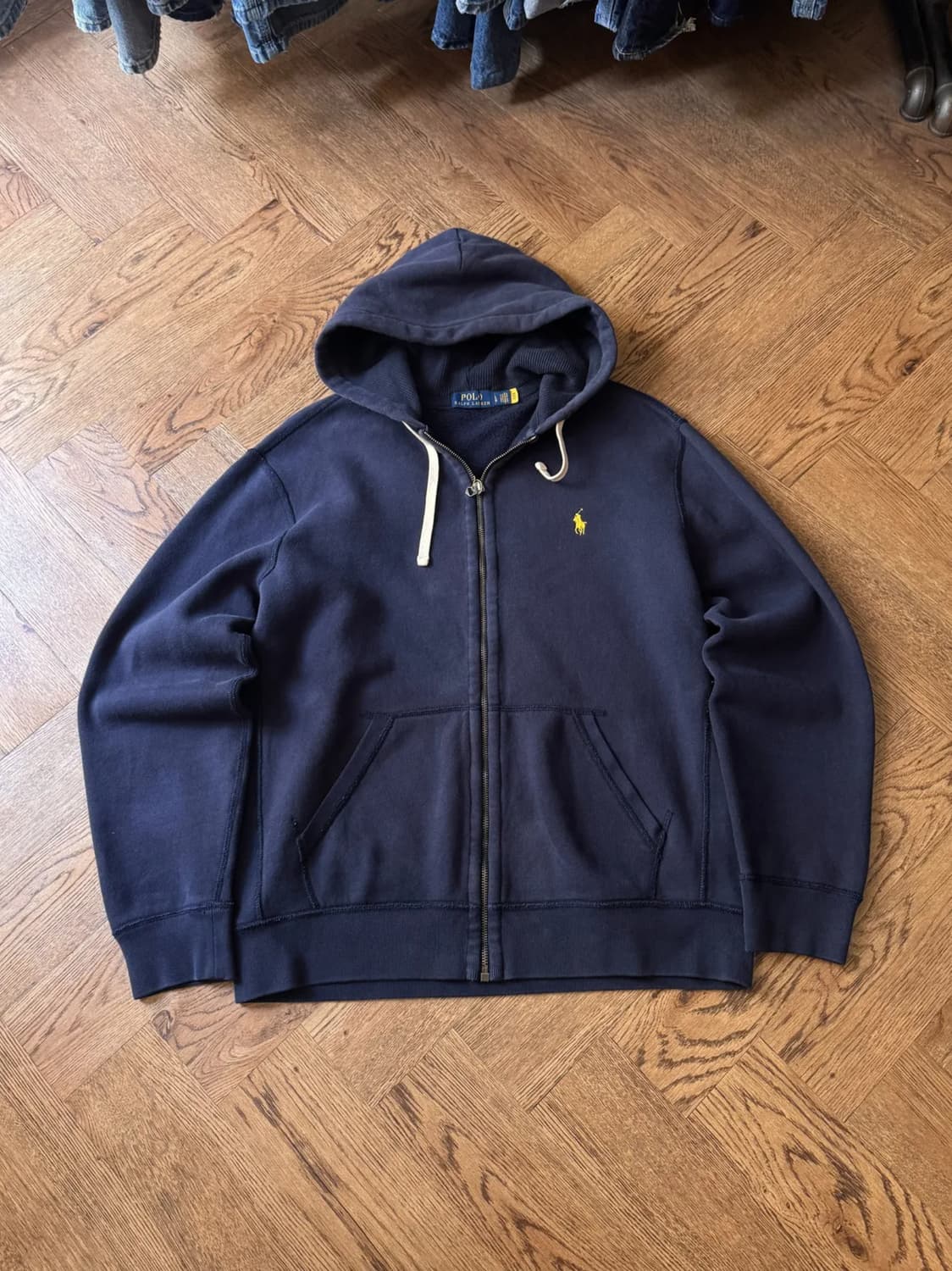 [L]폴로 랄프로렌 매장판 네이비 써멀 후드 집업 상품이미지1