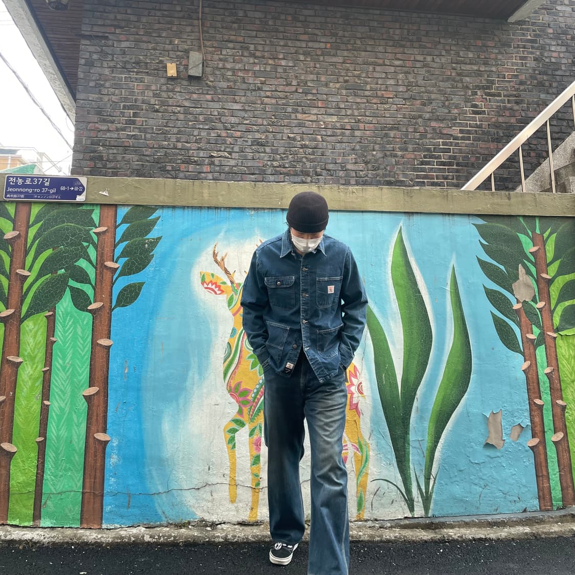 JP Lee carpenter denim pants 상품이미지10