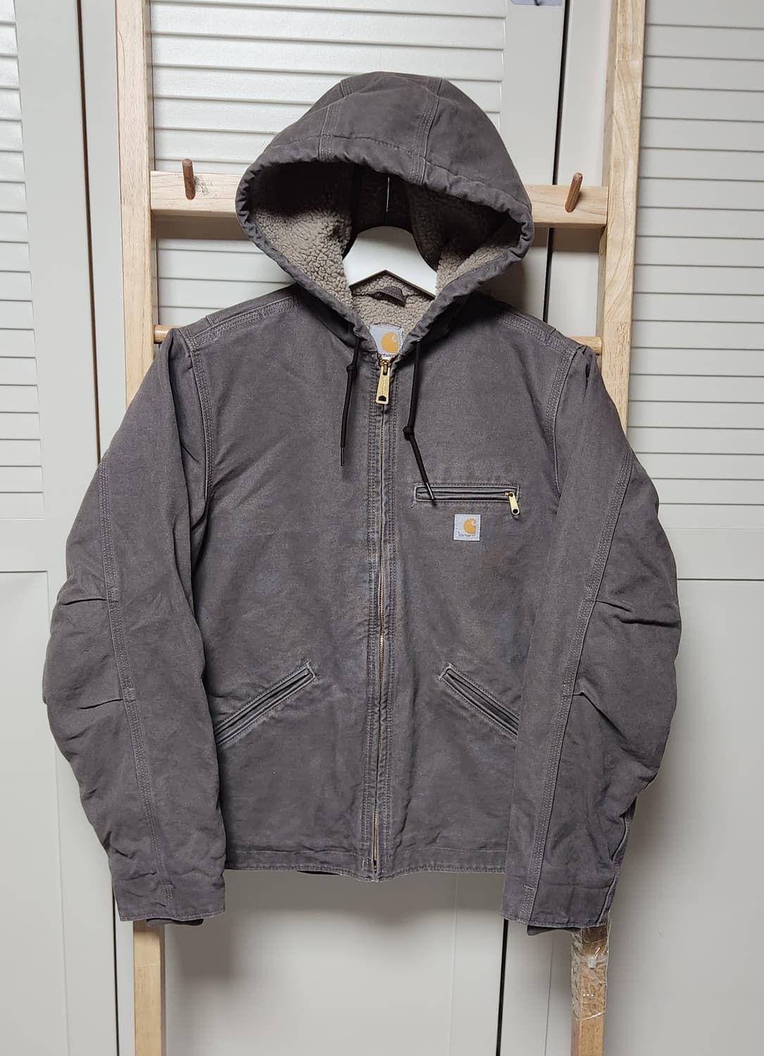 칼하트 WJ141 샌드스톤 디트로이트 엑티브 후드 자켓 상품이미지1