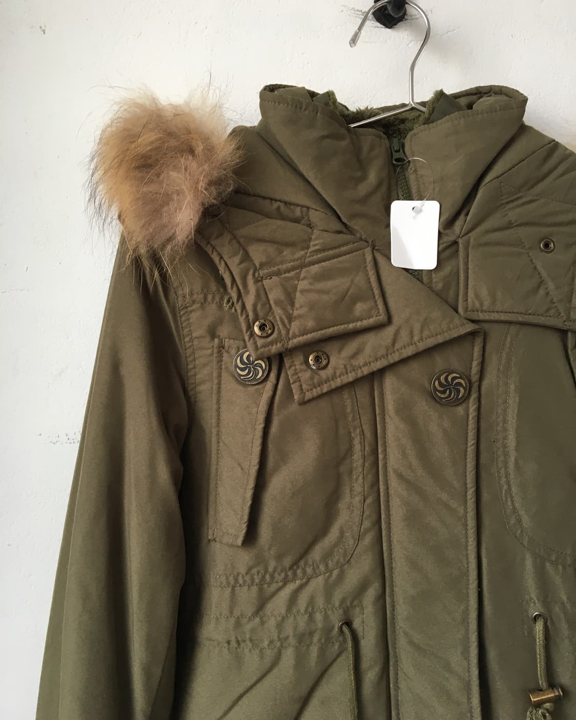 Fake fur hood filed jacket 상품이미지4