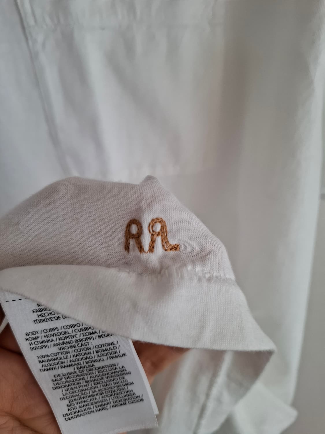 L 더블알엘 RRL 포켓 반팔 티셔츠 화이트 상품이미지4