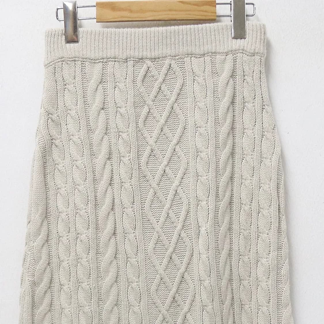TITIVATE 꽈배기 니트 롱 스커트 62309 상품이미지5