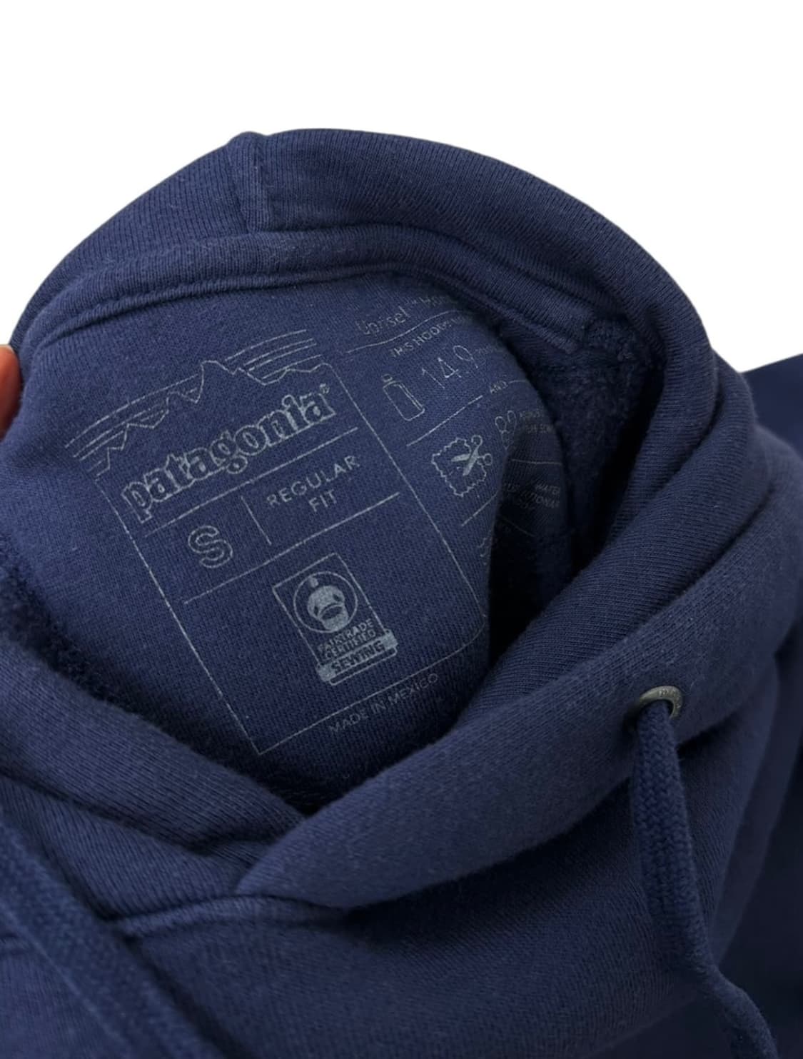 파타고니아 후드티 네이비(S~M) 상품이미지4