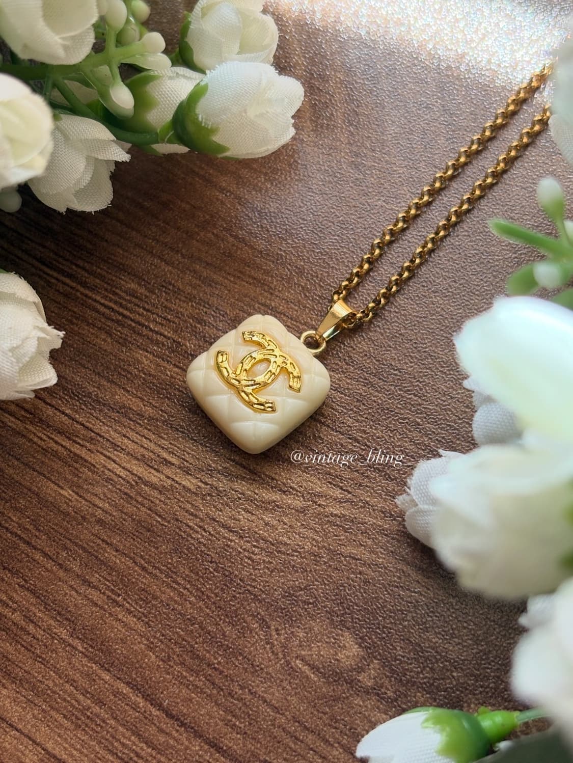 샤넬 통통 퀼팅 목걸이 상품이미지2