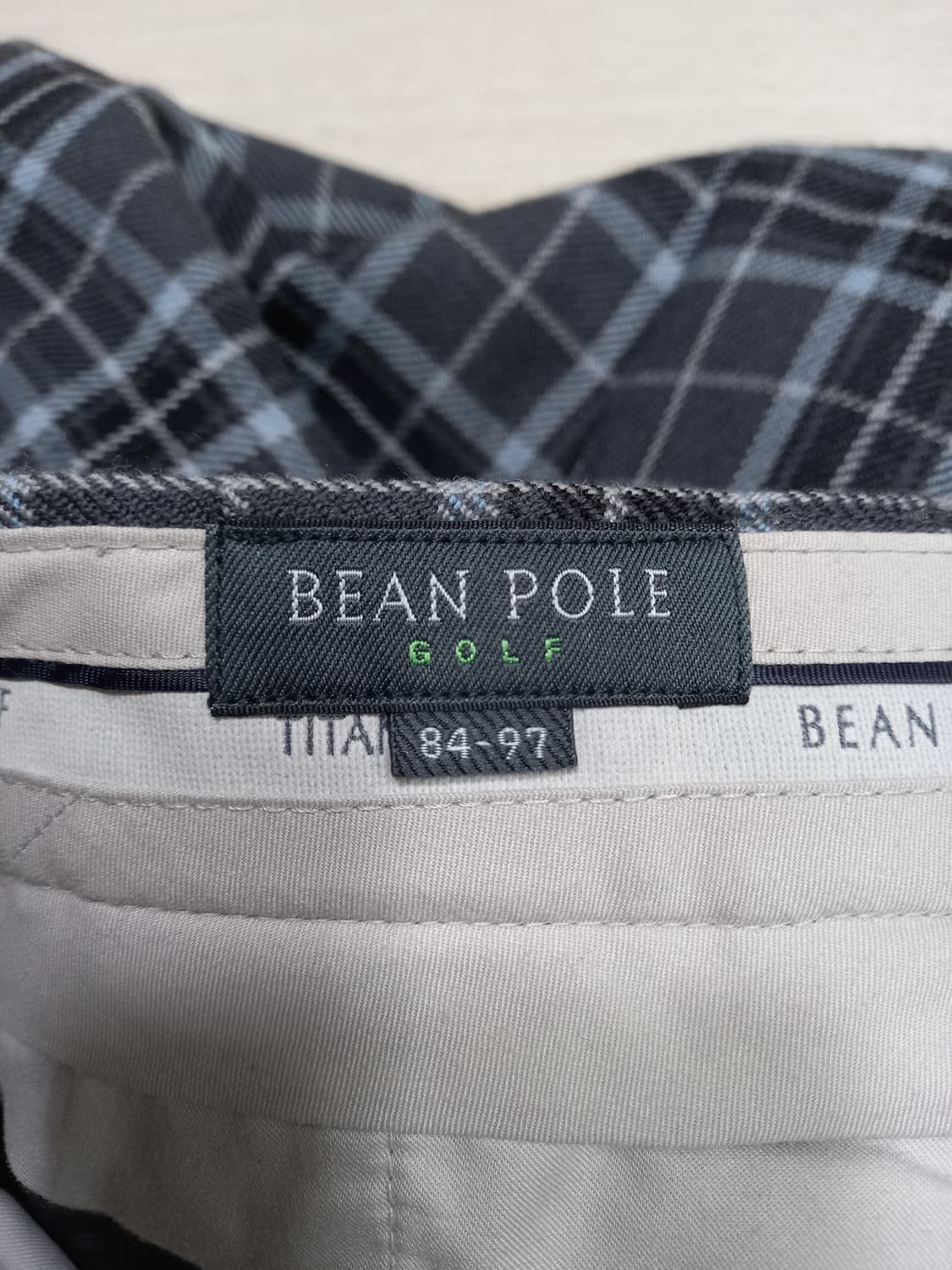 33 BEANPOLE GOLF 울 체크 골프바지 다크그레이 33-416 상품이미지7