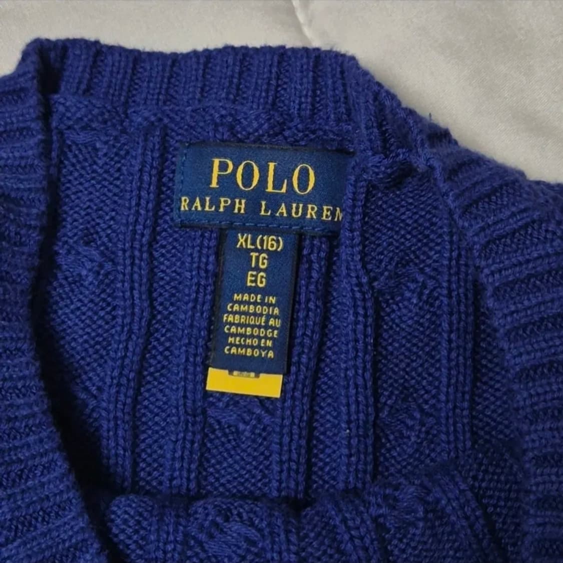 폴로 랄프로렌 걸즈 니트 xl 상품이미지5