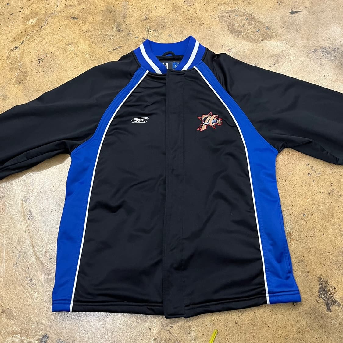 [정품/M] 리복 NBA 필라델피아 트랙 자켓 블랙 b15 상품이미지3