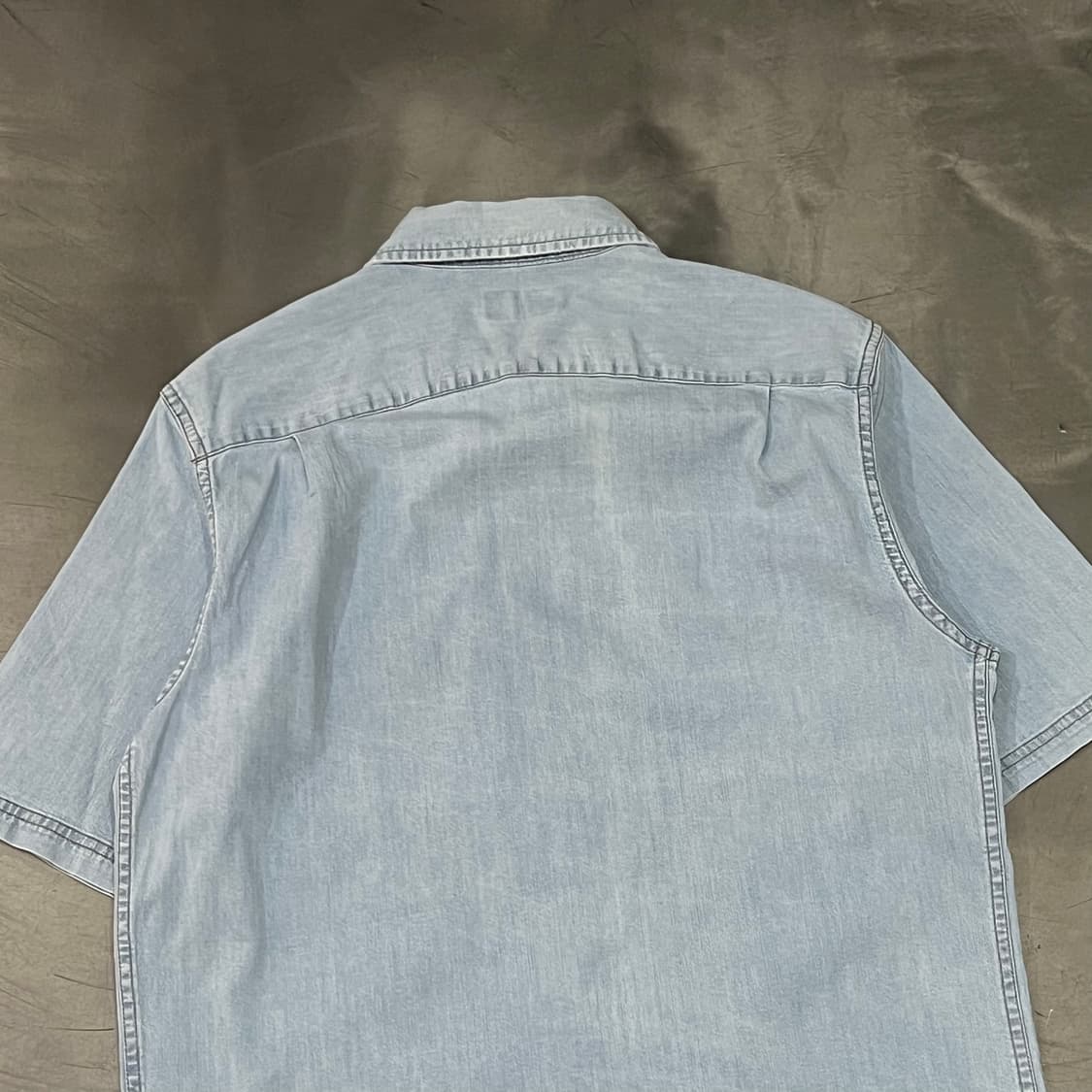  랭글러 워크 데님 하프 셔츠 y16246 상품이미지4