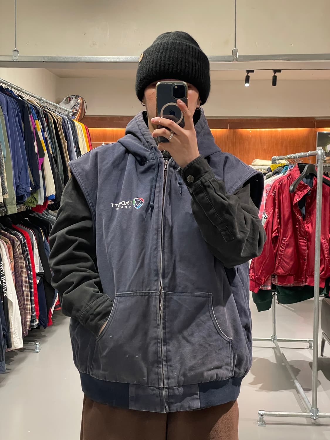 빈티지 워크 자켓 베스트 조끼 상품이미지2