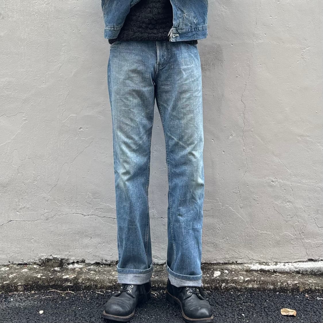 일본 랭글러 셀비지 데님 팬츠 상품이미지2