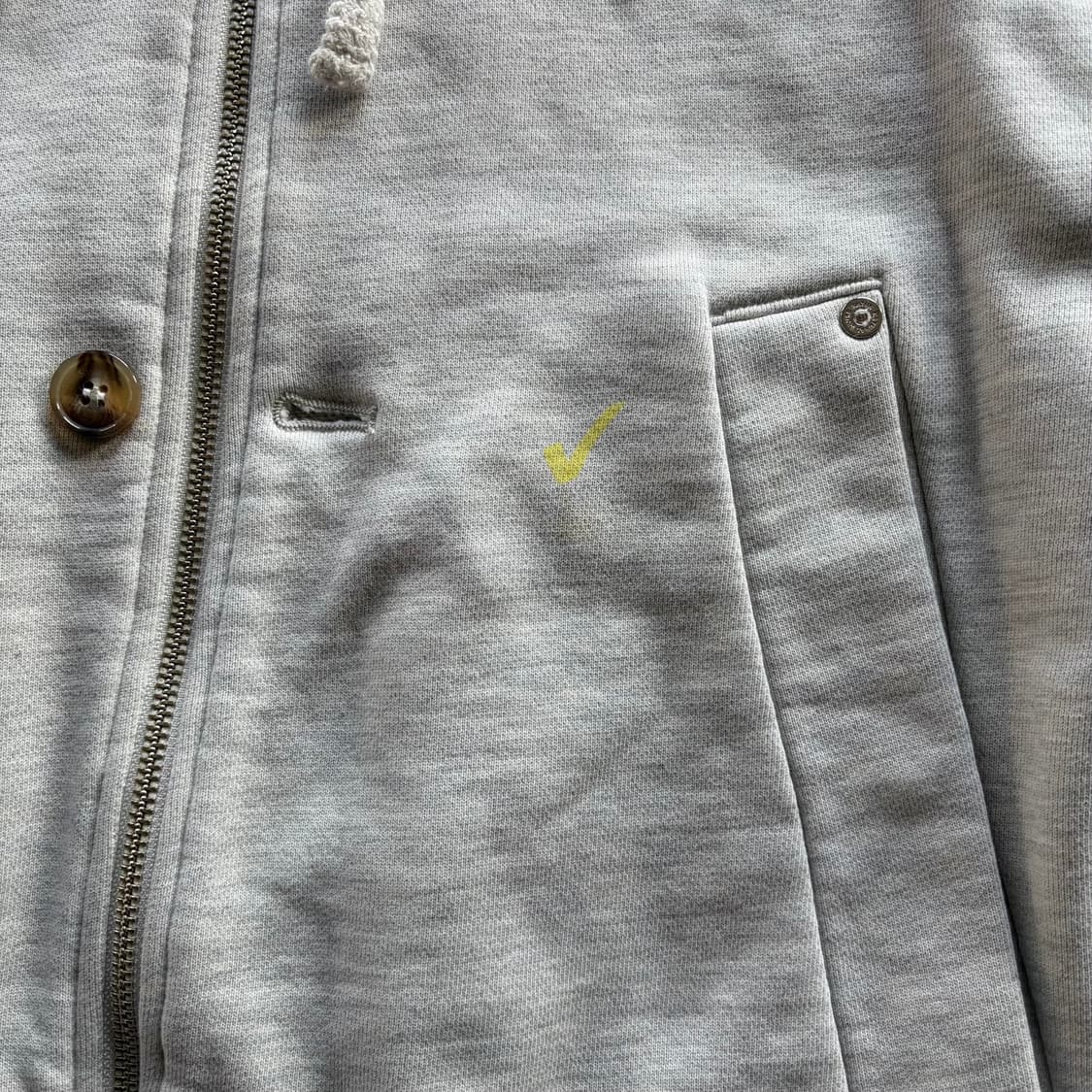 [M]세터 테오 코튼 올 데이 후드 집업 멜란지 아이보리 상품이미지9