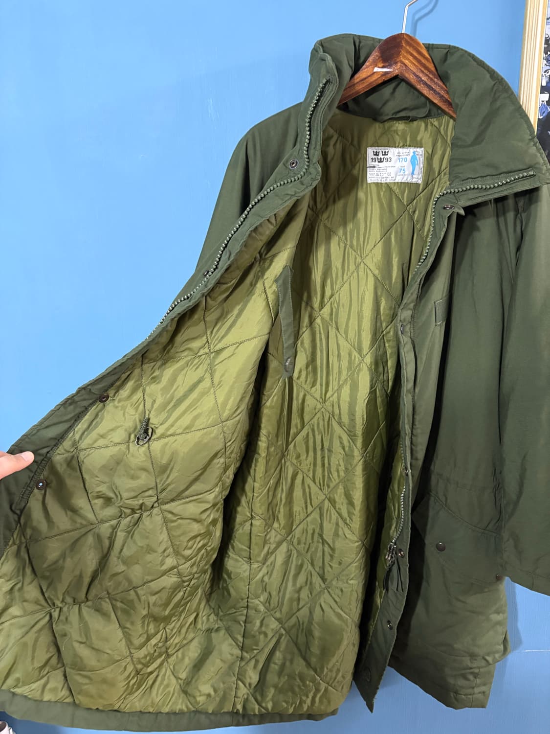 90’s SWEDISH ARMY M-90 PARKA !!  상품이미지6