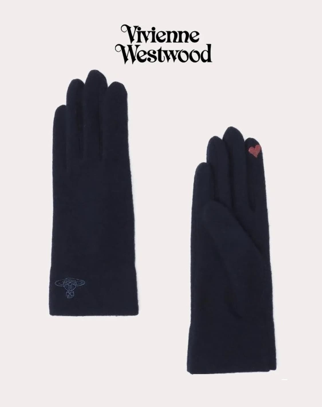 비비안웨스트우드 베이직 울 장갑 블랙 (새상품) 상품이미지2