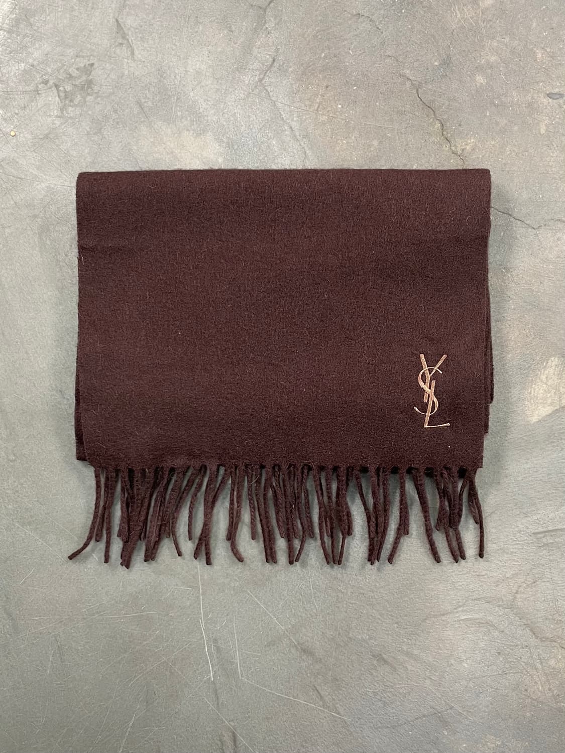 입생로랑 브라운 머플러 상품이미지1