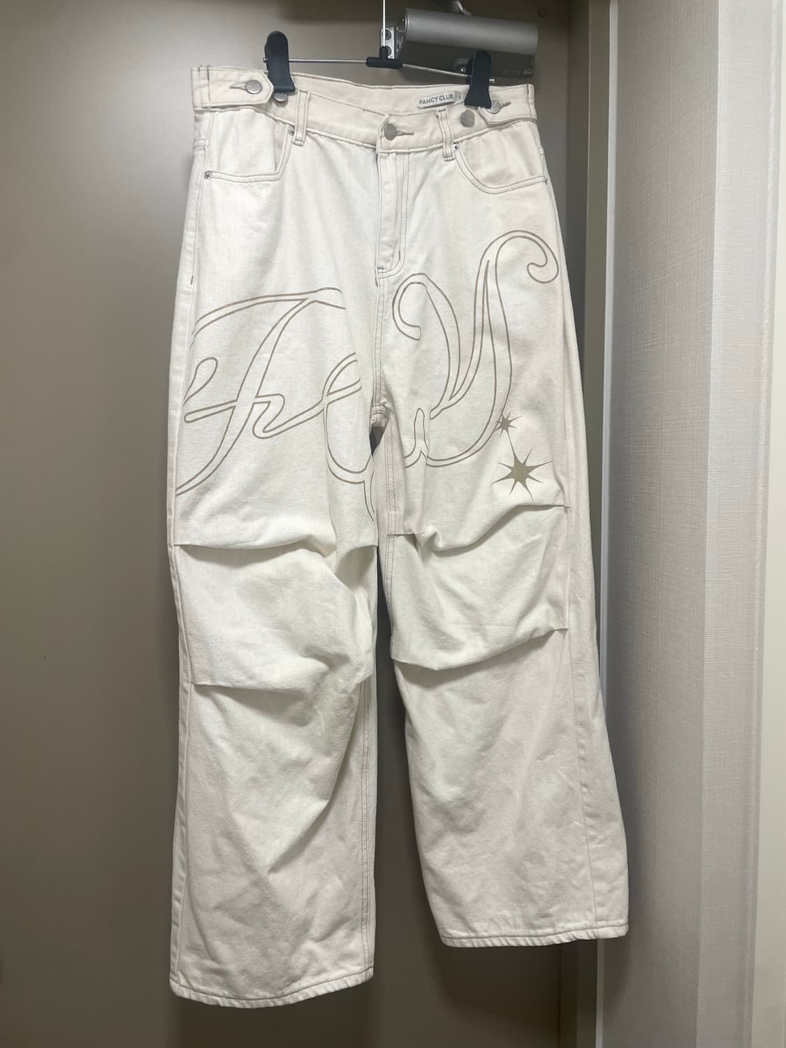 팬시클럽 엔젤 빈티지 워싱 핀턱팬츠 2사이즈 상품이미지2