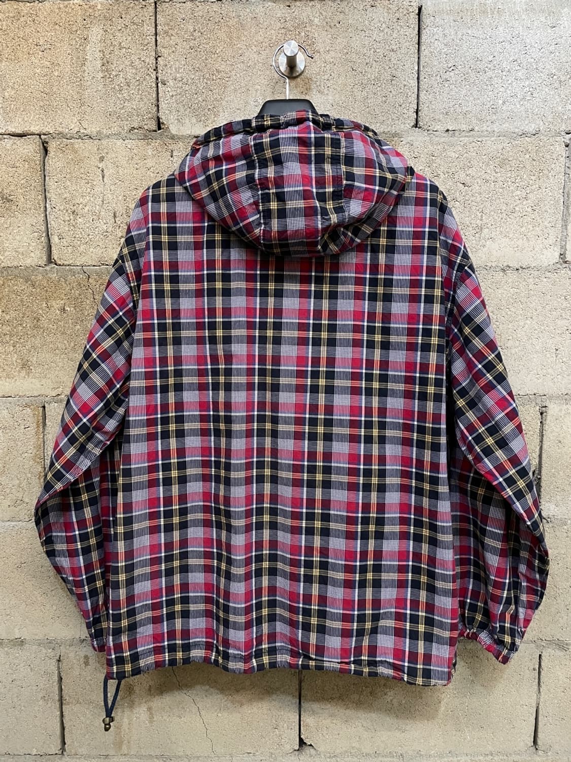 에디바우어 체크 아노락 후드 자켓 상품이미지5