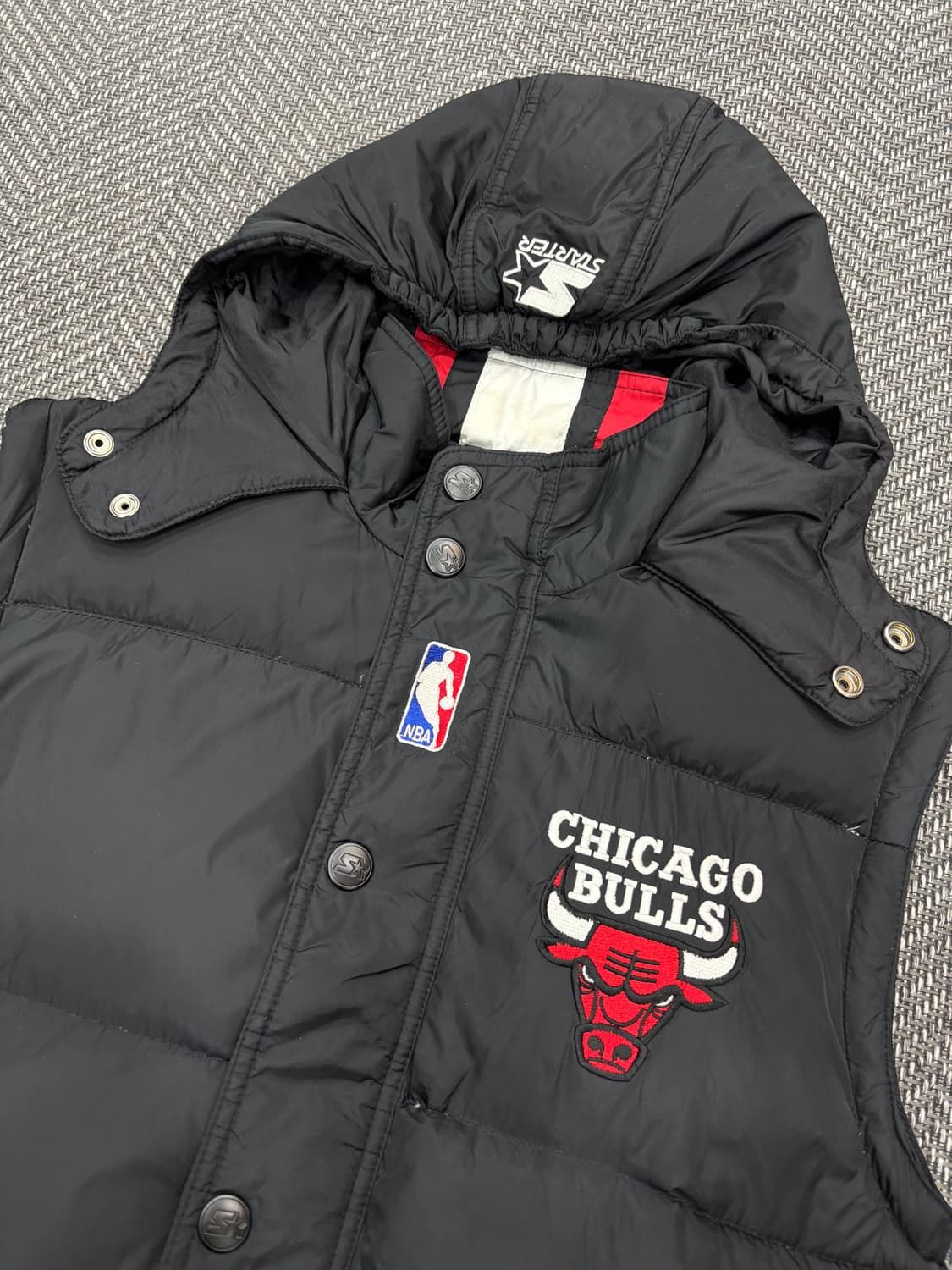 nba x starter 콜라보 조끼패딩 블랙 상품이미지2