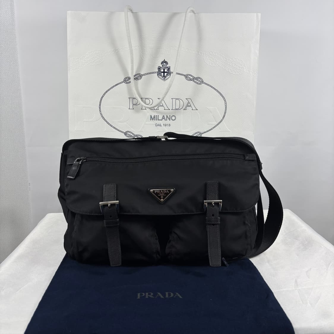 (신형,풀구성)프라다 나일론 사피아노 메신저백 크로스백 상품이미지1