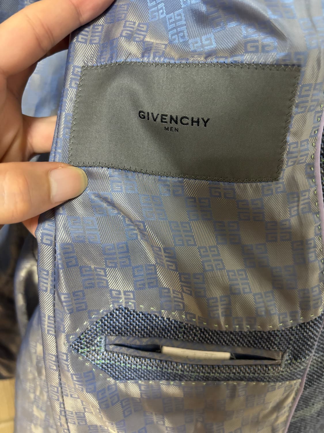 지방시 남성 자켓 블루 상품이미지5