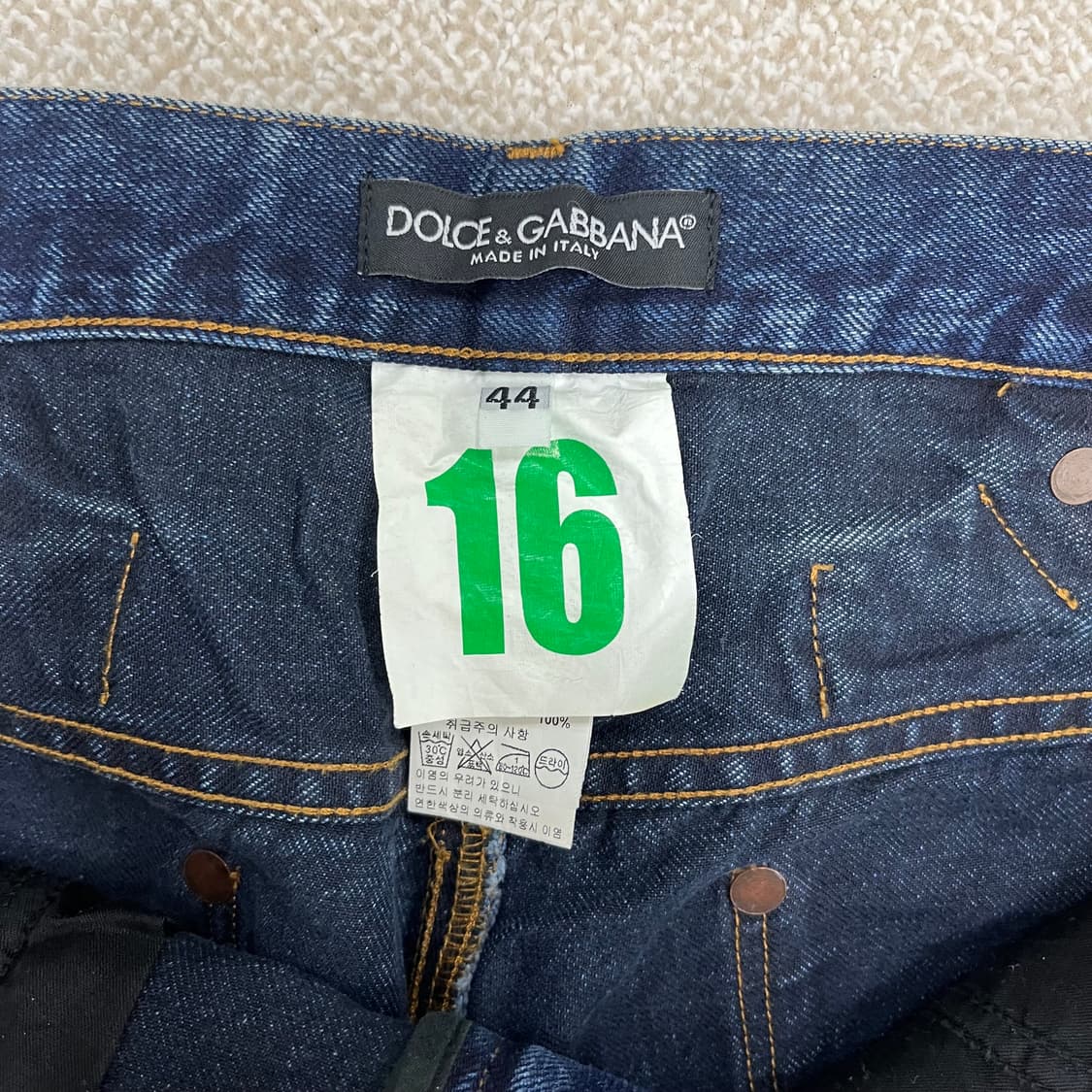 44 돌체엔가바나 워싱 데님 청바지 0130M2 상품이미지3