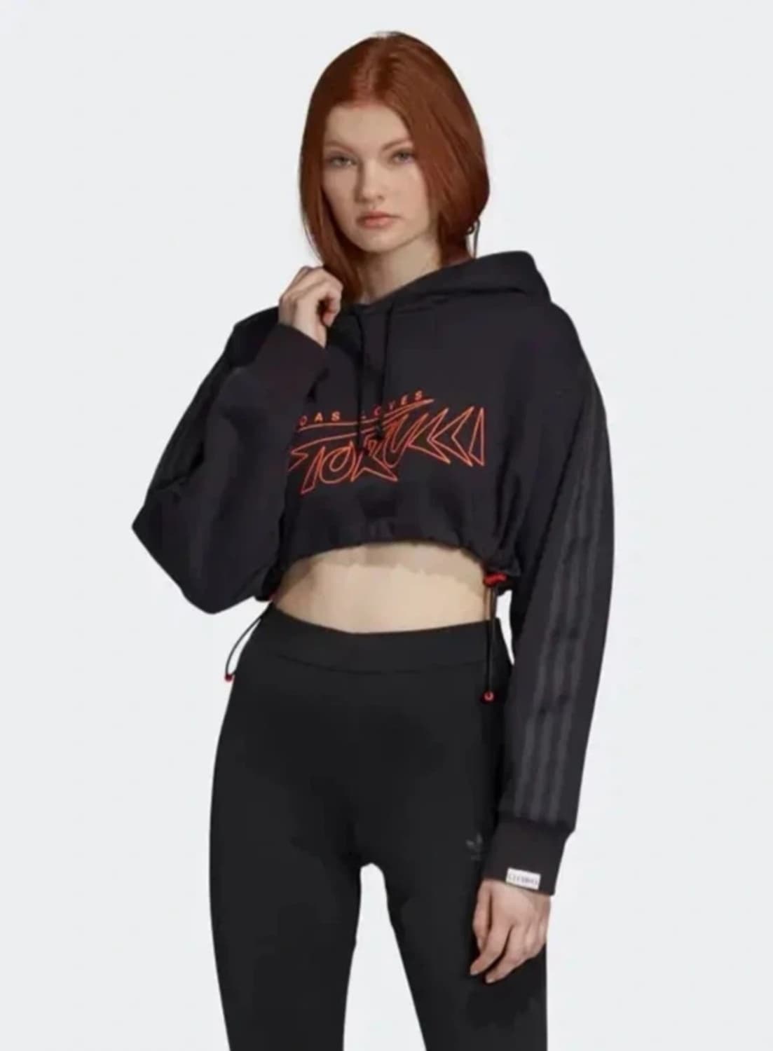아디다스 X 피오루치 크롭 후드 M 상품이미지1