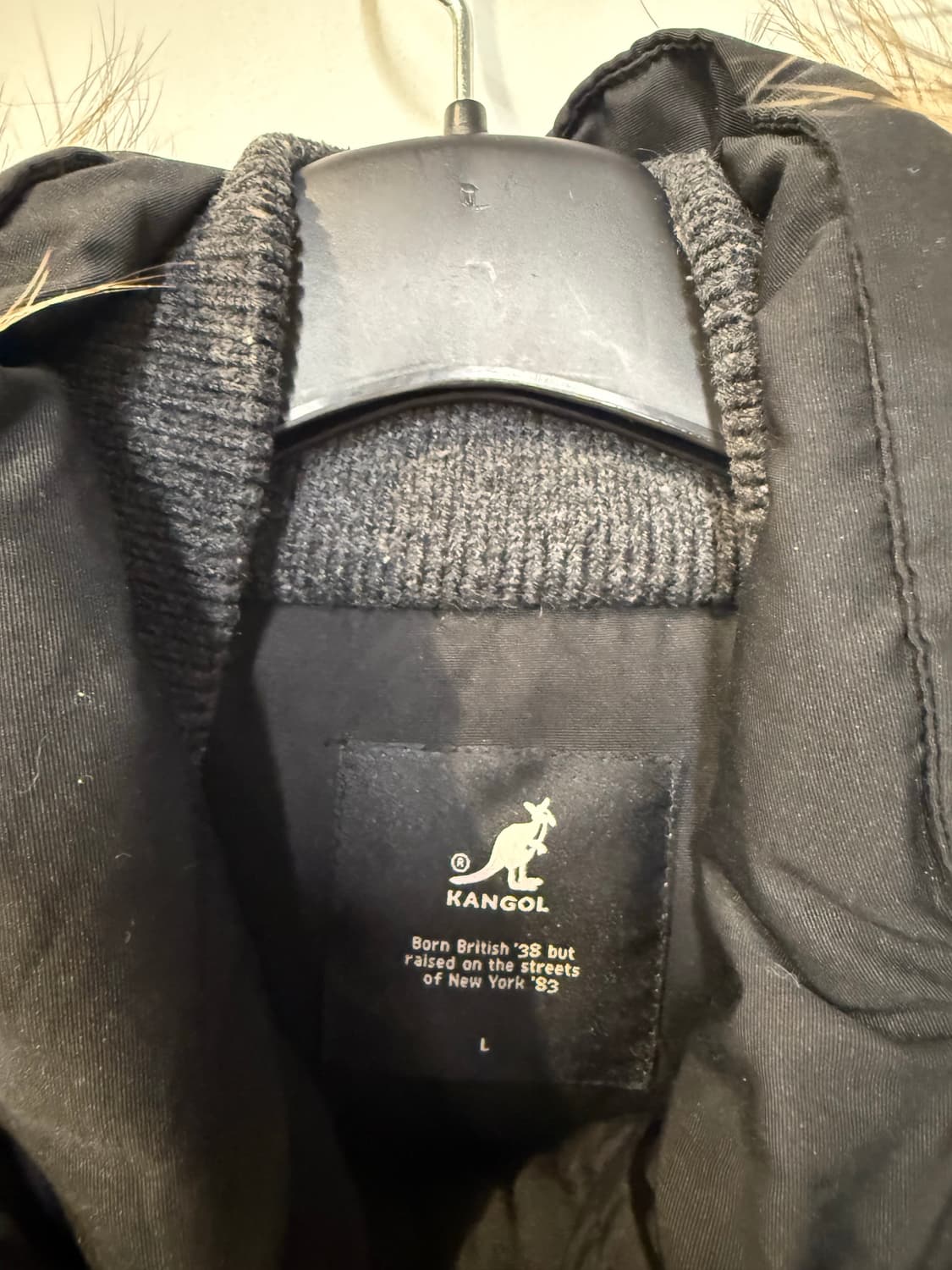 캉골 블랙 퍼 패딩 상품이미지3