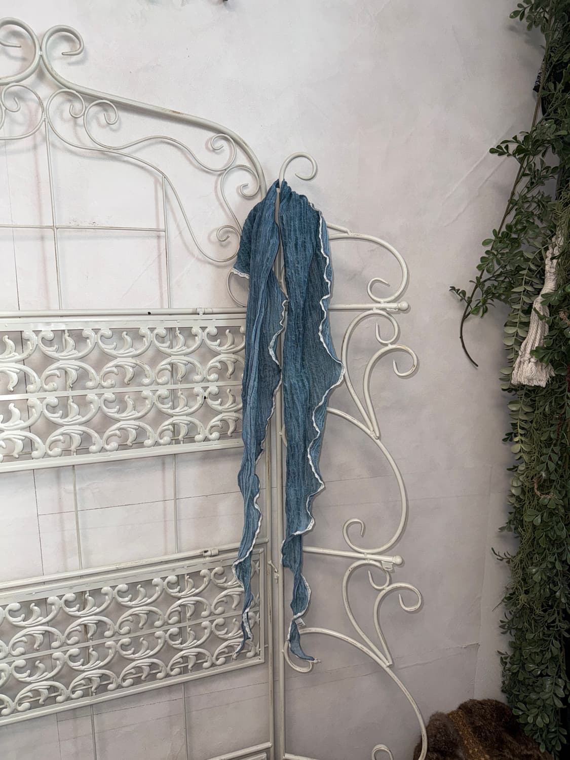 Mute blue lace scarf 상품이미지4