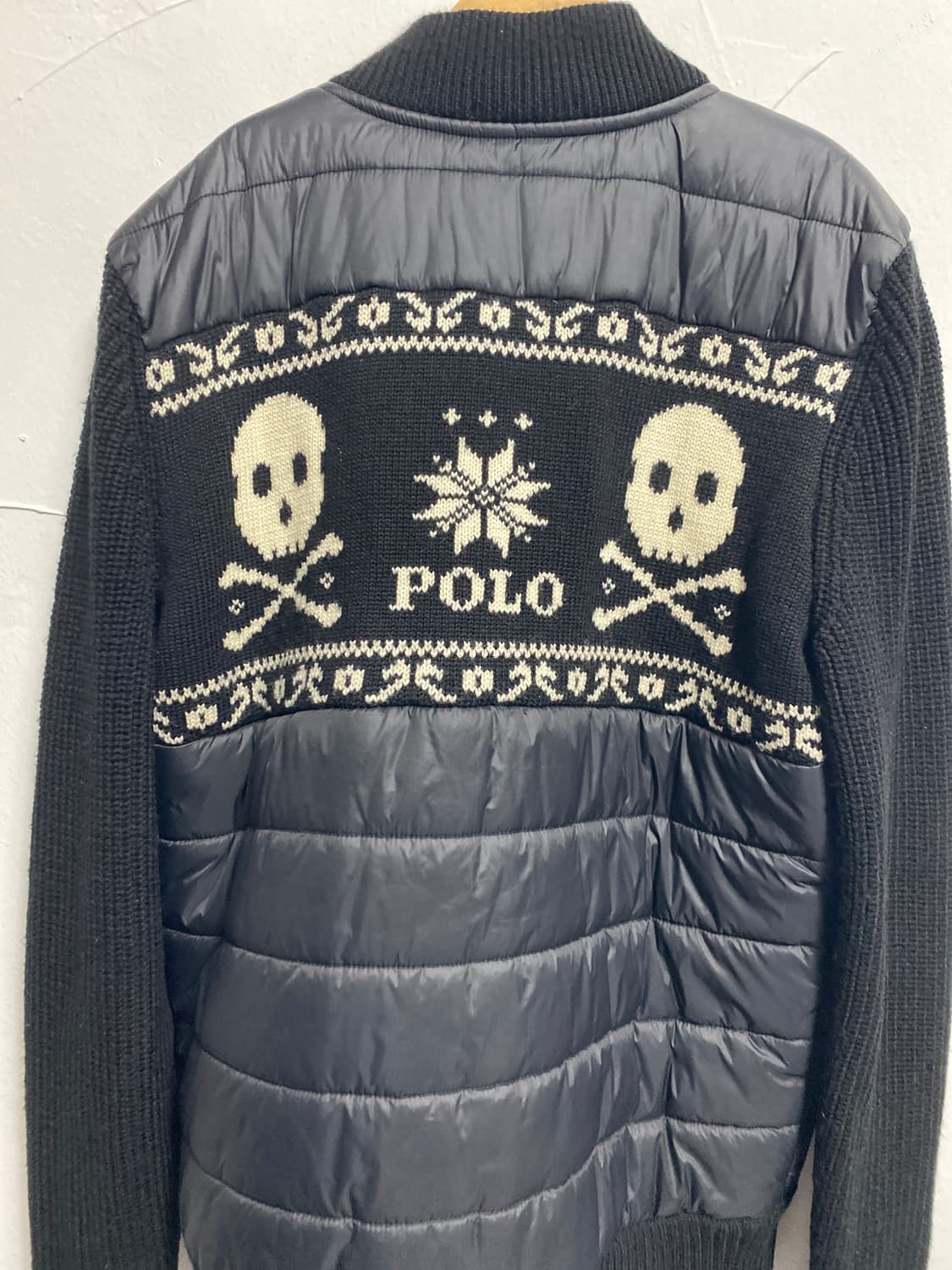 폴로 랄프로렌 해골자수 폴로 니트패딩 상품이미지5