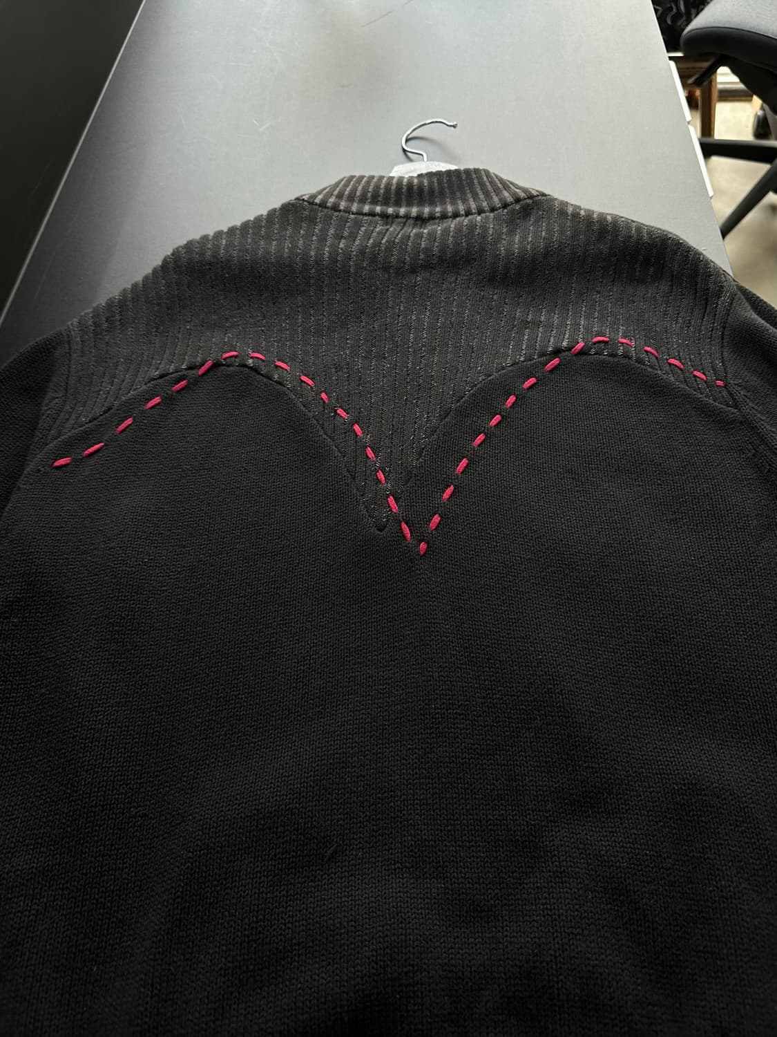 리바이스 00s 스티치로고 헤비니트집업  상품이미지5