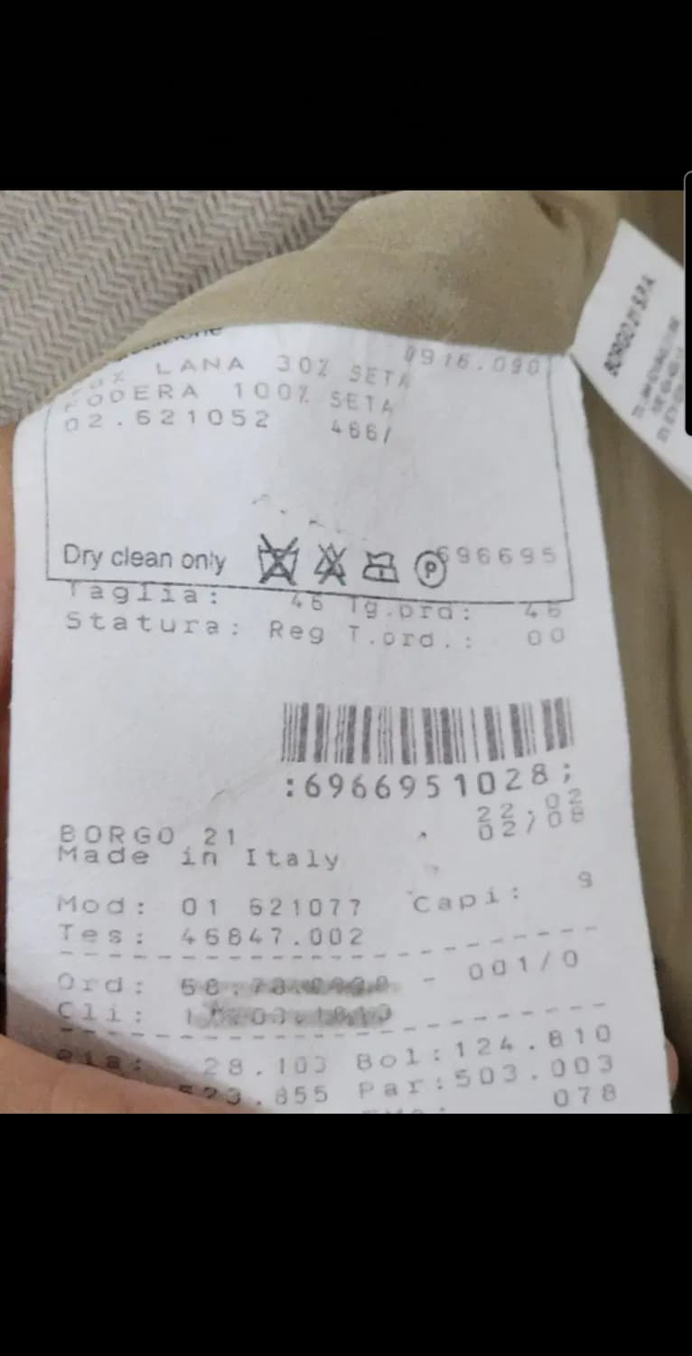 (L) 조르지오 아르마니 자켓 싱글 울 실크 블레이져 이태리판  상품이미지4