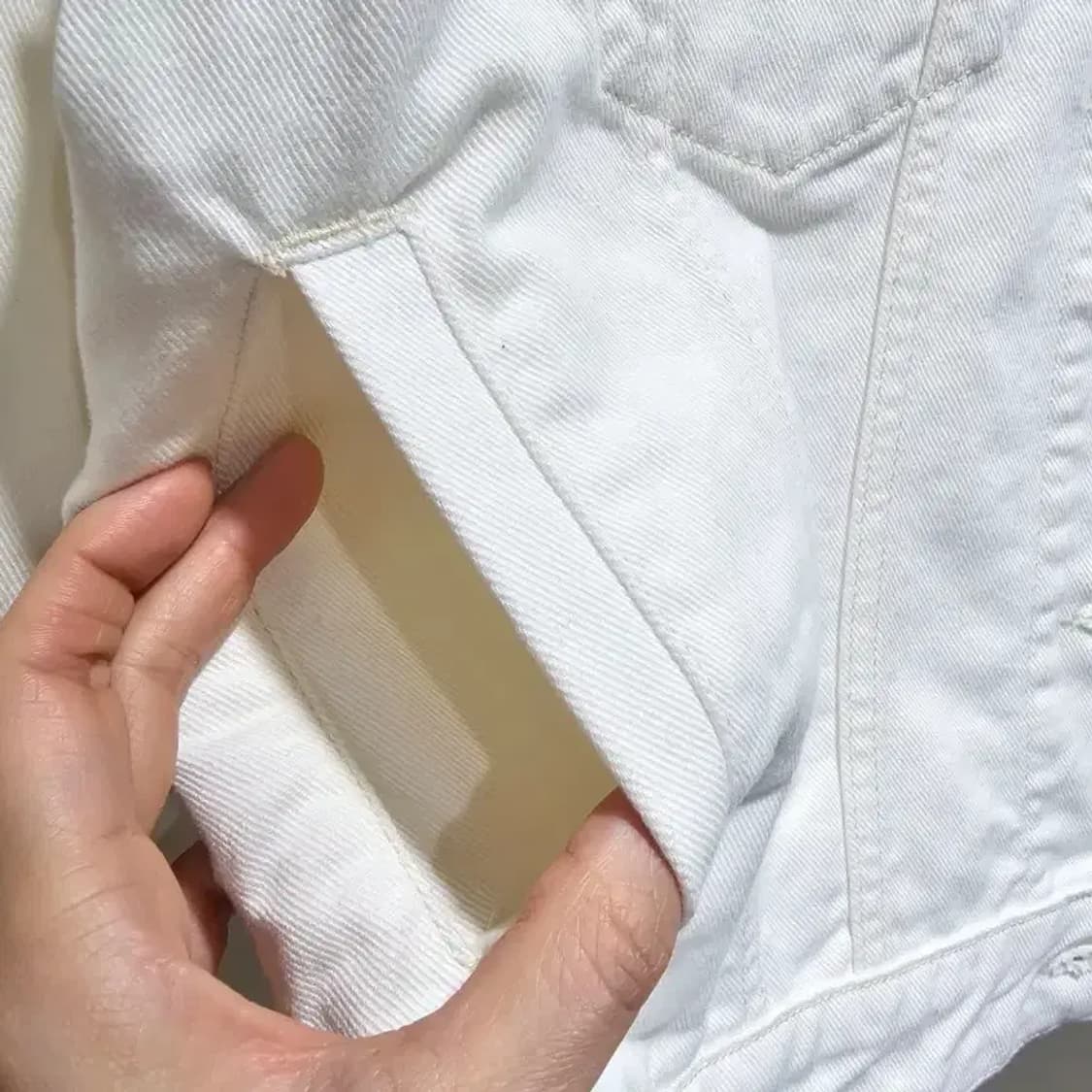 메종키츠네 화이트 데님 자켓~55 상품이미지5