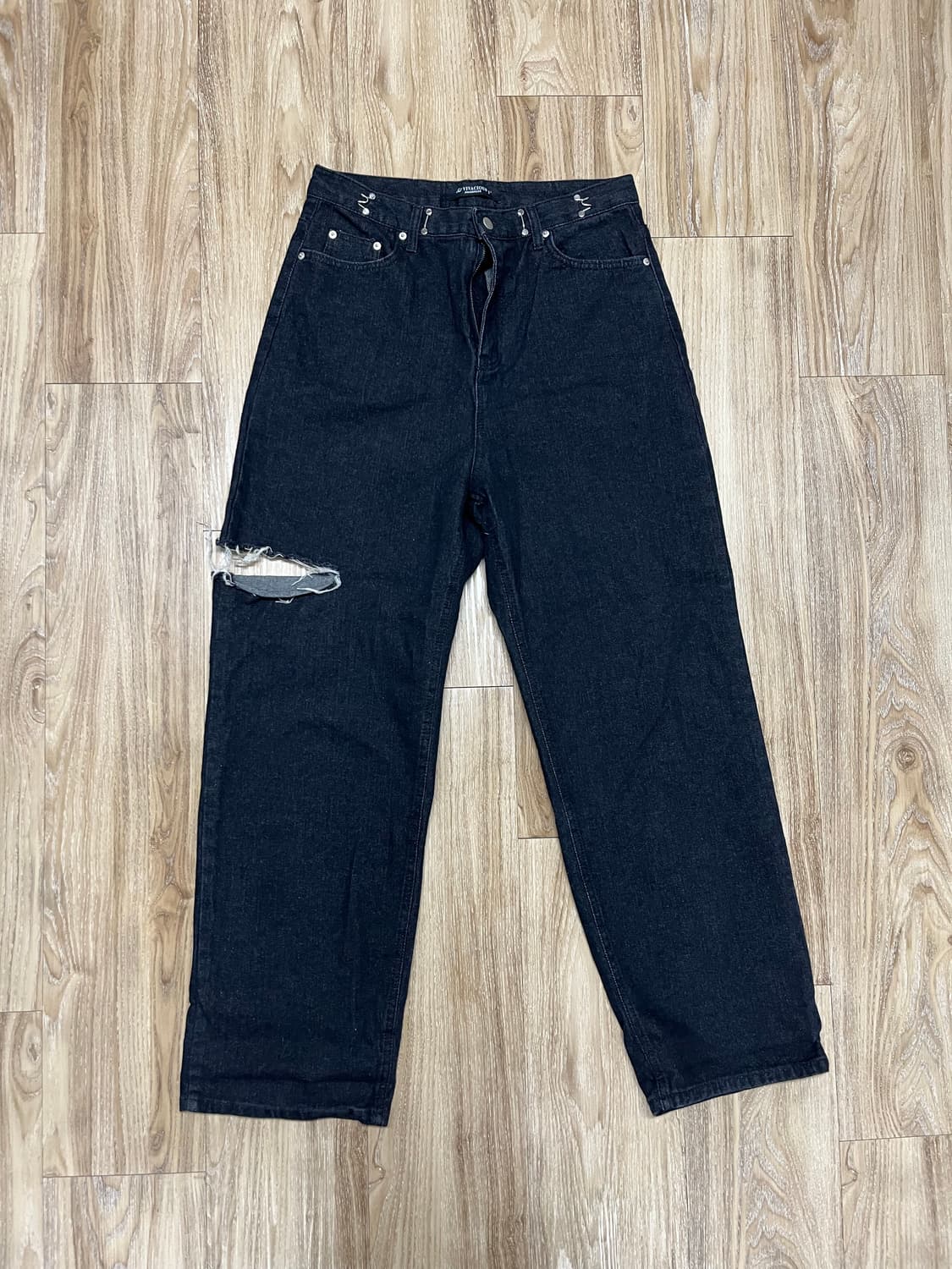 어반드레스 비바셔스 와이드 흑청바지 32 상품이미지3