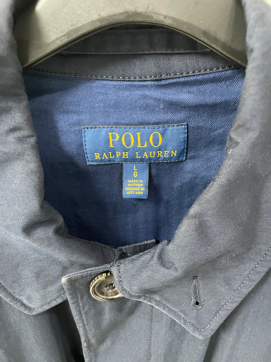 폴로 랄프로렌 네이비 트렌치 코트 L 상품이미지3