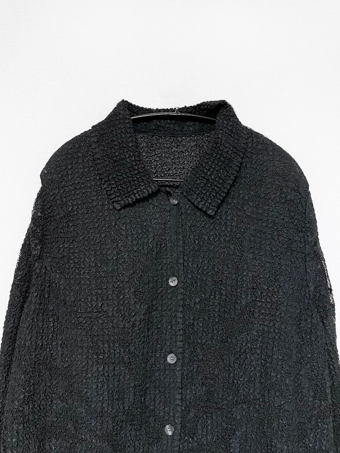 Reversible Textured Jacket - Black 상품이미지6