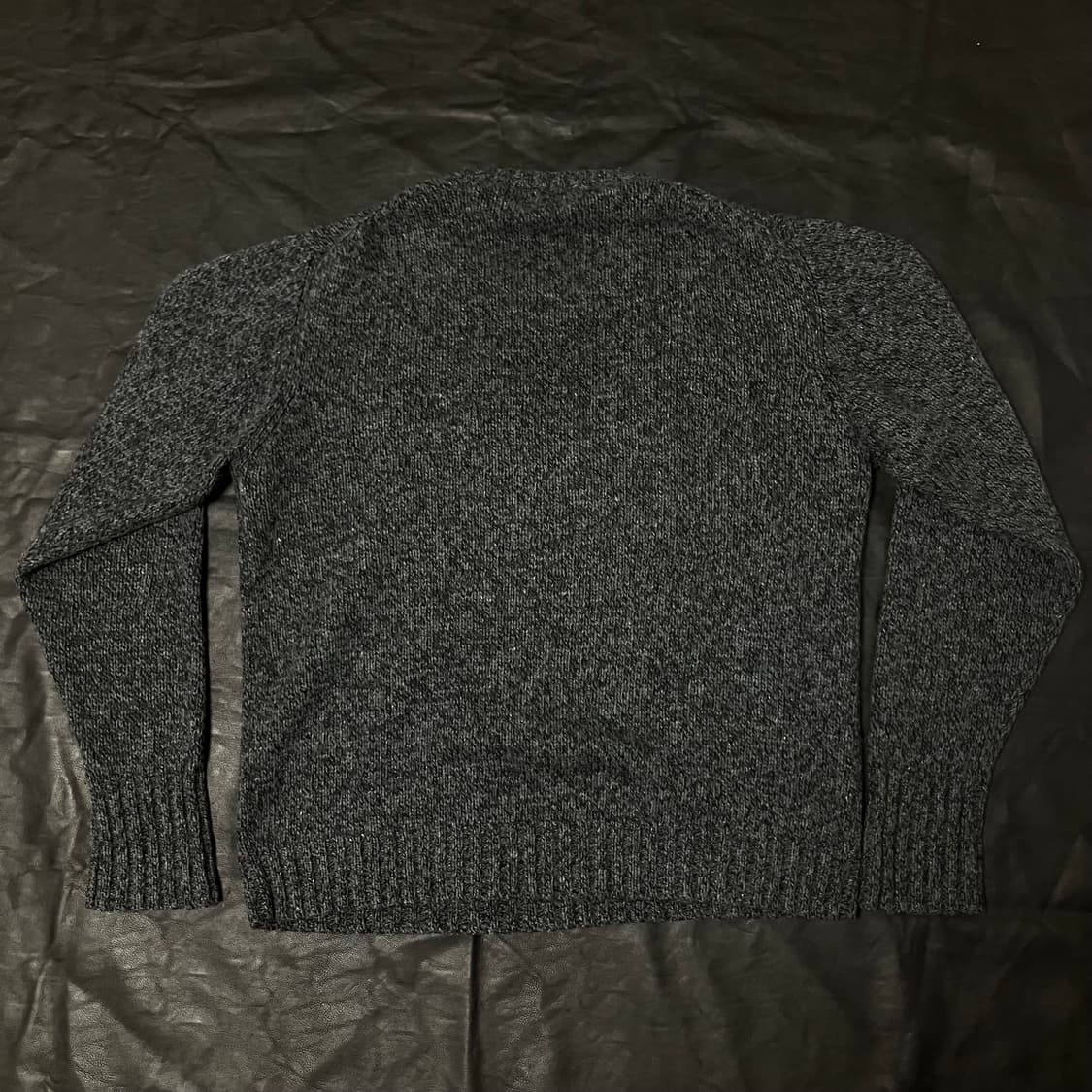 90s 울리치 챠콜 그레이 울 핸드 니트 상품이미지2