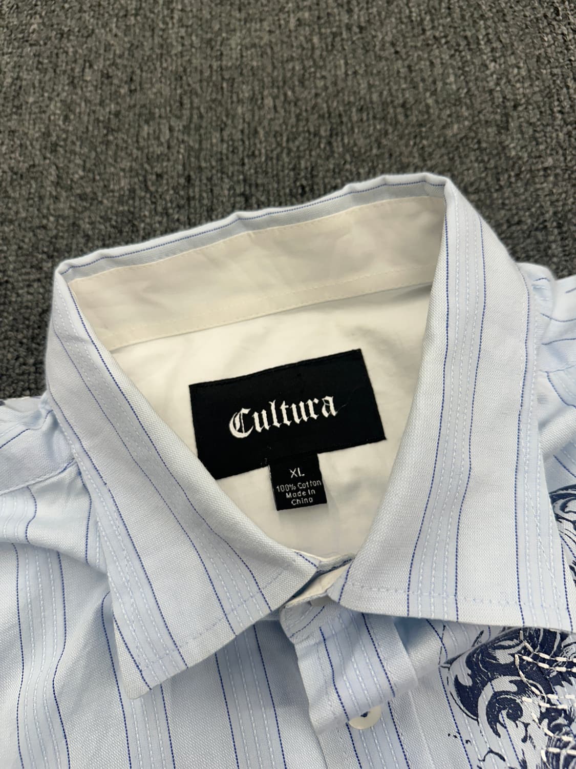 XL) CULTURA 빈티지 그런지 프린팅 셔츠 상품이미지5