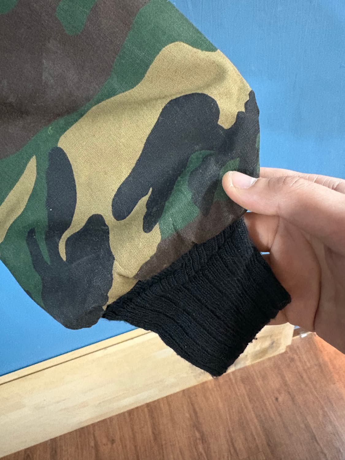 80‘s vtg Woodland Camo Flight Jacket. 상품이미지6