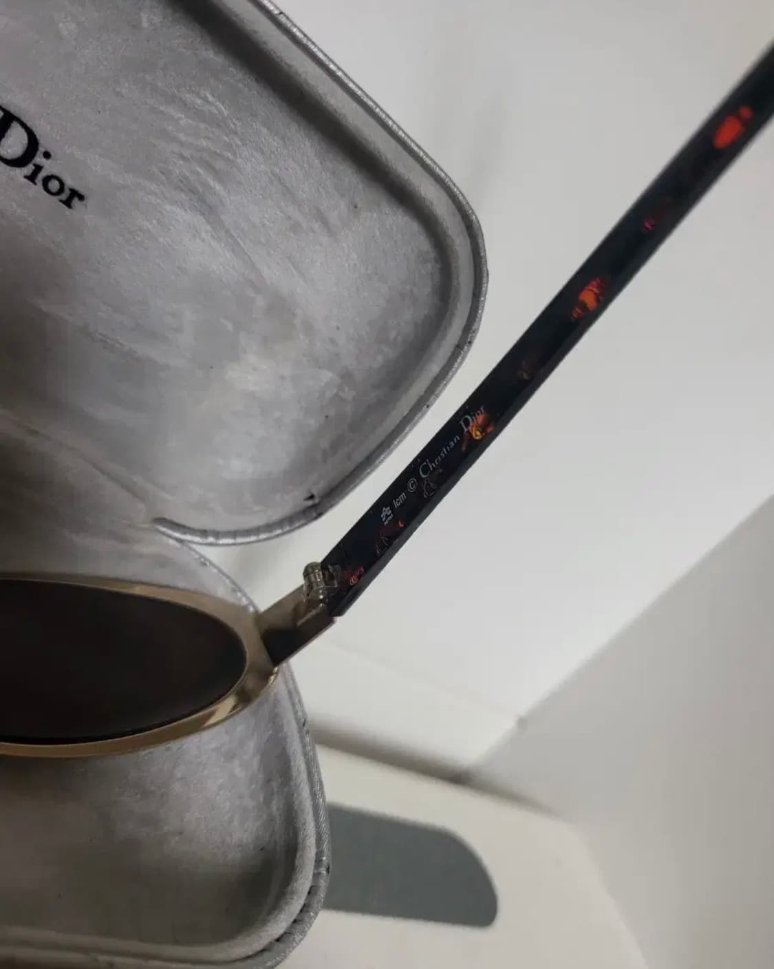 크리스찬 디올 빈티지 레오파드 긱시크 골드 선글라스 상품이미지5