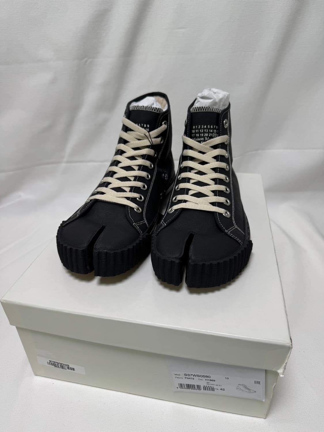 메종 마르지엘라 타비 하이탑 스니커즈 42 상품이미지1