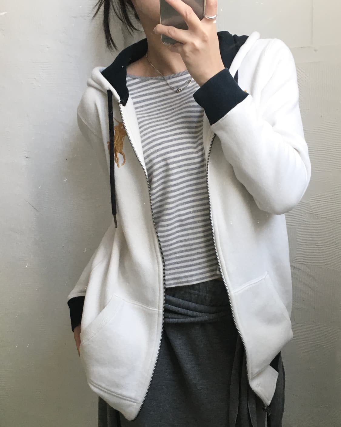 Polo 랄프로렌 우먼 빅포니로고 후드집업 상품이미지7