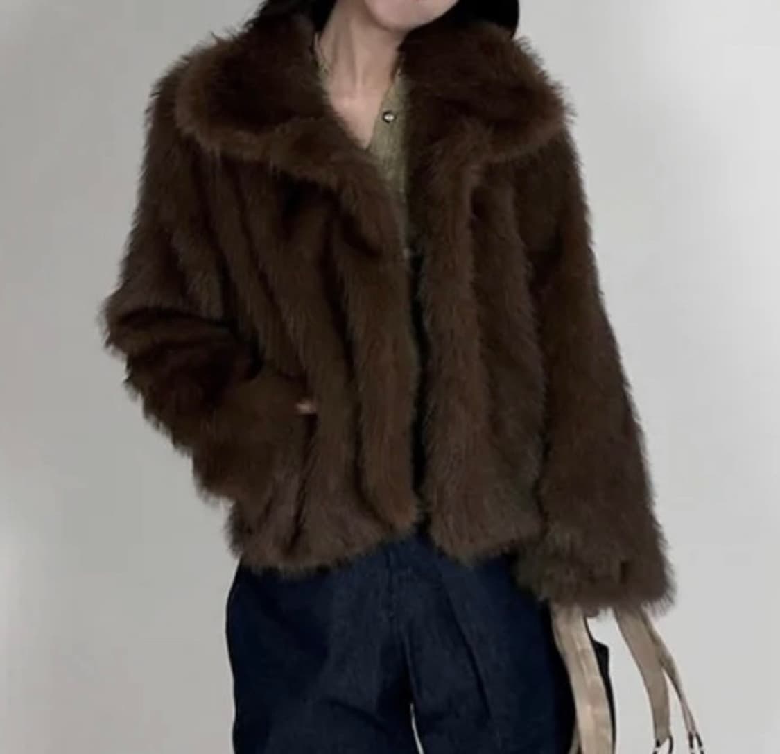 수베르소 메이드 퍼자켓 브라운 상품이미지2